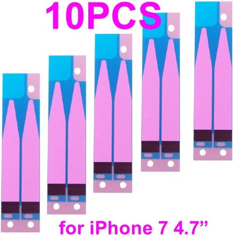 10 x Anti-Static Battery Adhesive Strips Tape Glue Sticker Replacement for Apple iPhone 7 4.7" in Saudi Arabia