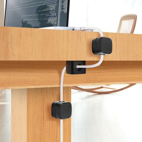 Cable Clips, Under Desk Cable Management, Magnetic Cable Clips Improve Convenience Cable Organizer Holder for Home Office Desk Phone Car Wall Desktop Nightstand (6-Pack) in Saudi Arabia