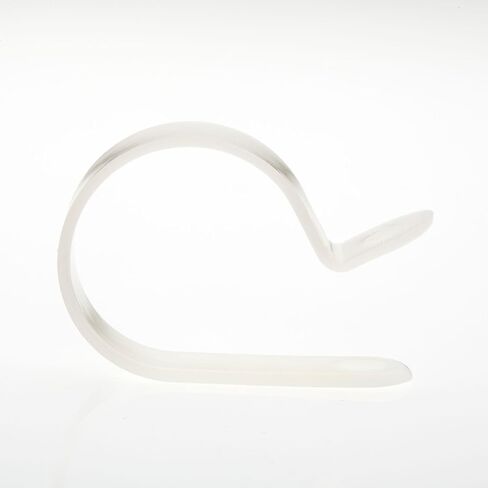 100 Pack R-Type Cable Clamp 1/2" - Clear White - Wire Management - Wire Organizer - Home, Automotive, Marine, Office Wire Organizer in Saudi Arabia