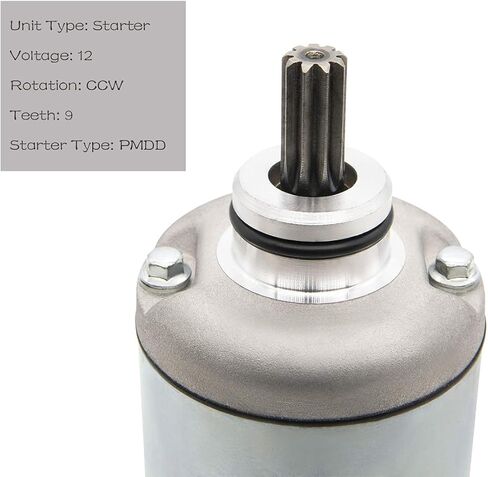 محرك بدء التشغيل متوافق مع Honda 350 Fourtrax Rancher TRX350FE TRX350FM TRX350TE TRX350TM 2000-2006، استبدل 31200-HN5-671 31200-HN5-A81 31200-HN5-M01، SMU0215 41054038، 18607 in Kuwait