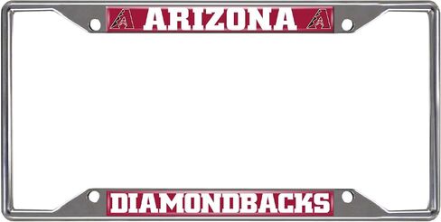 FANMATS MLB Unisex-Adult Chrome Metal License Plate Frame in Kuwait