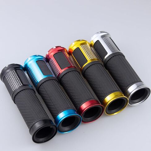 Universal Motorcycle Handlebar Grips Fits for Motorcycles with 7/8" Left Grip and 1" Right. in Saudi Arabia