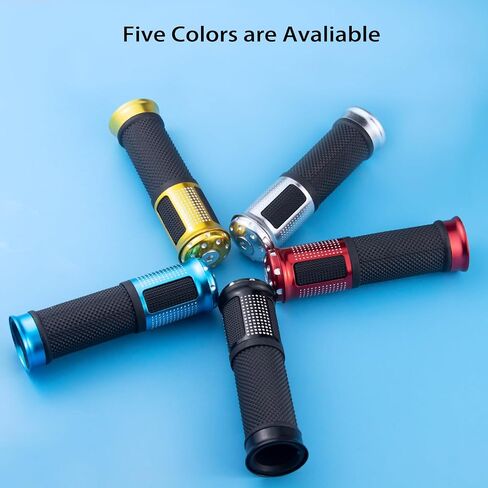 Universal Motorcycle Handlebar Grips Fits for Motorcycles with 7/8" Left Grip and 1" Right. in Saudi Arabia
