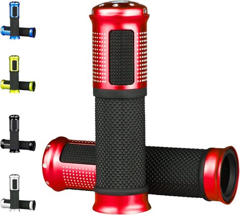 Universal Motorcycle Handlebar Grips Fits for Motorcycles with 7/8" Left Grip and 1" Right. in Saudi Arabia