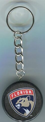 Panthers Officially Licensed Mini Hockey Puck Keychain in Saudi Arabia