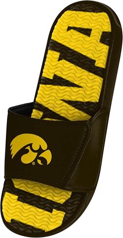 FOCO Iowa Hawkeyes NCAA Mens Gradient Wordmark Gel Slide - M in Saudi Arabia