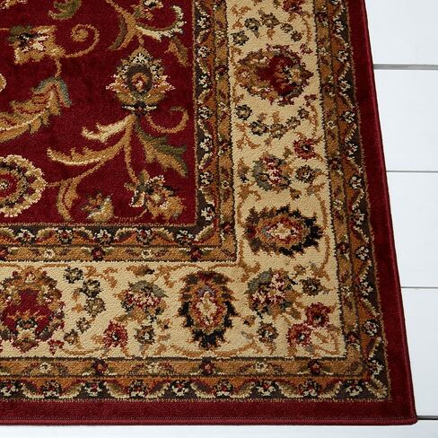 سجادة المنطقة التقليدية Dynamix Royalty Elati مقاس 7'8"x10'4"، لون شرقي أحمر/عاجي in Kuwait