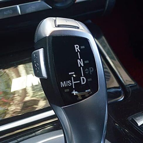 مقبض ناقل الحركة لرافعة ركن السيارة P غطاء بديل مناسب لسيارات BMW 1 2 3 4 5 6 X3 X4 X5 X6 Series F20 F22 F30 F31 F34 F10 F11 F07 F25 F26 F15 F16 (زر A-Silver P) in Kuwait