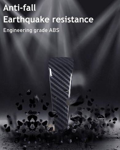 رقعة مقبض ناقل الحركة من ألياف الكربون البلاستيكية، غطاء غطاء مقبض ناقل الحركة من ألياف الكربون الأسود متوافق مع سلسلة BMW E87 E90 E92 E93 5 3 in Kuwait