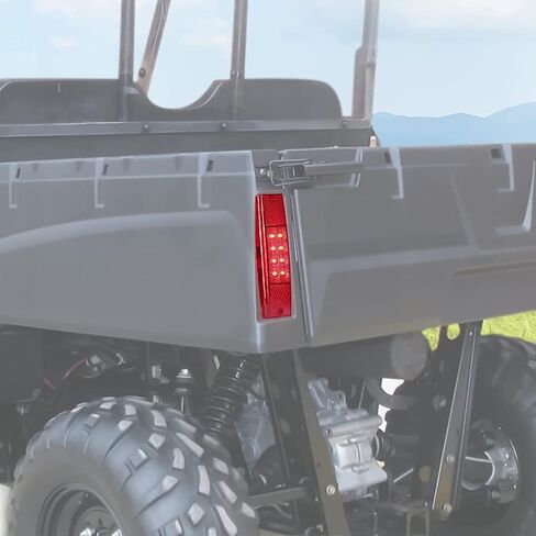 مصباح خلفي KEMIMOTO، قطعة واحدة من ضوء القوس الأحمر متوافق مع Polaris Ranger 400 500 570 800 EFI بديل متوسط ​​الحجم لـ #2411450 (يناسب جانب الركاب والسائق) in Kuwait