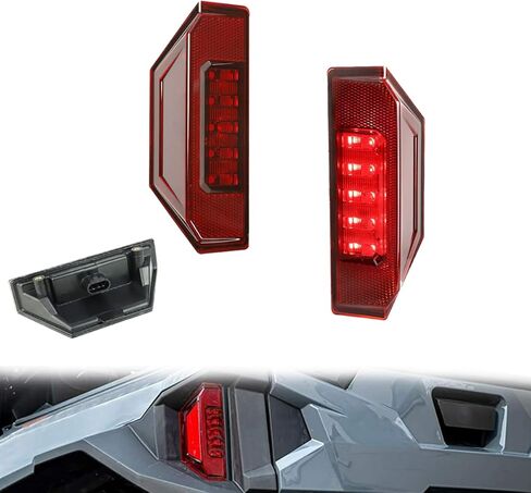 مصابيح خلفية LED من ADIIL Ranger لعام 2013-2020 Polaris Ranger 900 XP 1000 UTV LED المصابيح الخلفية لإيقاف الفرامل تحل محل OEM #2412774/2411866 (أحمر) in Kuwait