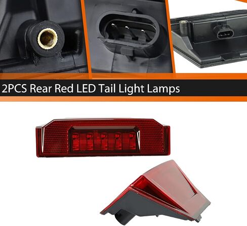 مصابيح خلفية LED من ADIIL Ranger لعام 2013-2020 Polaris Ranger 900 XP 1000 UTV LED المصابيح الخلفية لإيقاف الفرامل تحل محل OEM #2412774/2411866 (أحمر) in Kuwait