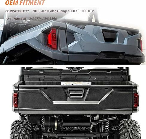 مصابيح خلفية LED من ADIIL Ranger لعام 2013-2020 Polaris Ranger 900 XP 1000 UTV LED المصابيح الخلفية لإيقاف الفرامل تحل محل OEM #2412774/2411866 (أحمر) in Kuwait