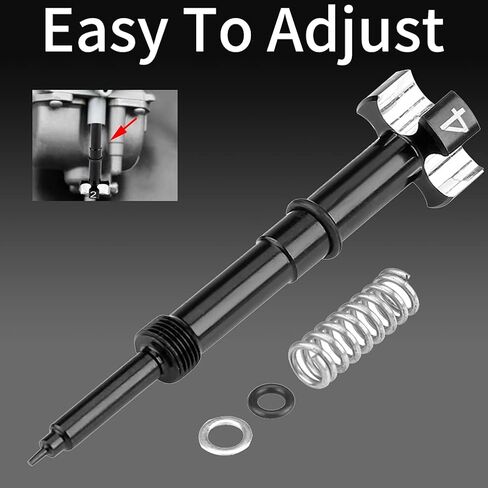 Motorcycle Air Fuel Mixture Screw, Keenso FCR Carburetor Carb Mixture Screw Pilot Screw Adjuster for Most Common 4 Stroke Models (Black) in Saudi Arabia