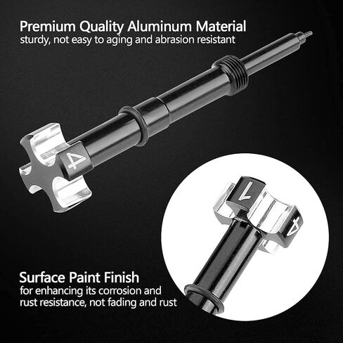 Motorcycle Air Fuel Mixture Screw, Keenso FCR Carburetor Carb Mixture Screw Pilot Screw Adjuster for Most Common 4 Stroke Models (Black) in Saudi Arabia