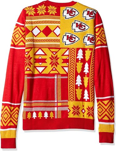 FOCO NFL Patches Ugly Sweater in Kuwait