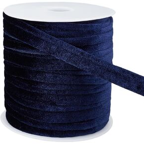 BENECREAT 18Yards Black Velvet Piping Bias Tape, 0.47inch Wide Lip Cord Trim Piping Trim with Welting Cord for Sewing Clothing Upholstery Trimming