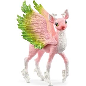 Schleich Bayala - Magic Deer Fawn - Cute Winged Baby Deer Figurine - Pink Fantasy Figure for Girls and Boys - Ages 5+ | 70821
