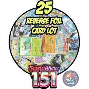 Pokemon 151 Set - 25 Reverse Foil Card Lot