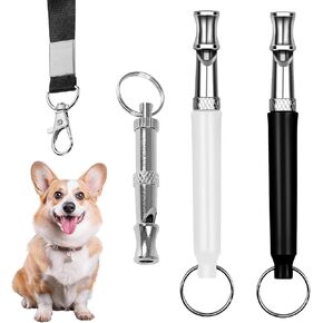 3Pcs Dog Whistle, Silent Dog Training Whistle To Stop Barking Neighbors Dog, Make Dogs Come To You, Scare Dog Away, Professional Adjustable Ultrasonic Dog Training Device For Recall, With Lanyard