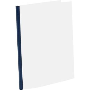 Thermal Binding Clear Covers with Steel Spine –for Thermal Binding Machines – Formerly Unibind – Used in Real Estate, Education and Various Businesses (Bordo, 40 Sheets Max - 96/Boxes)