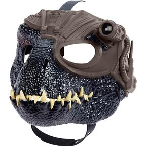 Mattel Jurassic World Track 'n Roar Dinosaur Mask with Tracking Light & Sound, Indoraptor Dino Role-Play Toy & Costume Accessory