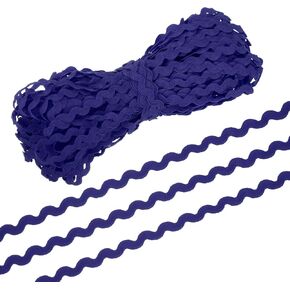 PATIKIL RIC Rac Trim 5mm 28 Yard, Wave Bending Fringe Trim Ribbon Rick Rack Lace Trim Ribbon for Sewing Crafts Clothes Gift Wrapping Party Embellishment, Purple