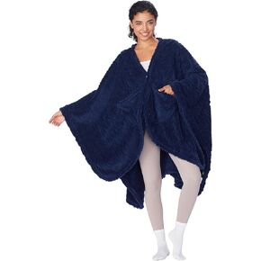 Catalopnia Womens Wearable Poncho Blanket, Fleece Blanket Cape with Pockets, Soft Warm Shawl, Gifts for Women