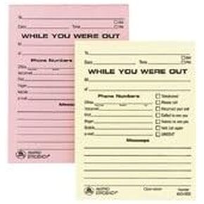 WHILE YOU WERE OUT PADS