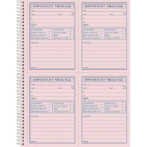 Adams SC1184P Message Pad Spiral Carbonless 11-Inch x8-1/4-Inch 200 Sets