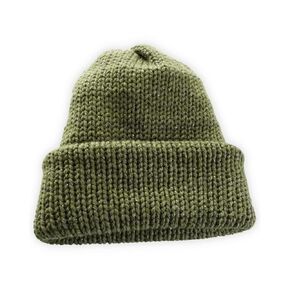 Trendy Knit Beanie | Handmade Slouchy Fit | Adult & Teen Winter Hat (Olive Sparkle)