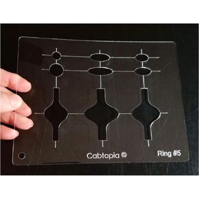Cabtopia - Jewelry Design Template Stencil"Ring #5"