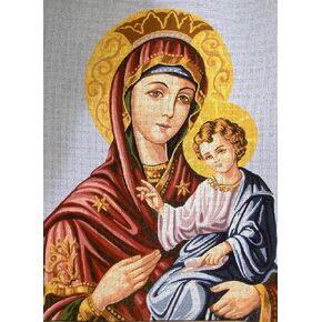 Gobelin L Printed Canvas for Tapestry Embroidery Needlepoint (Canvas, Icon Kazanskaya Mother of God 14773")