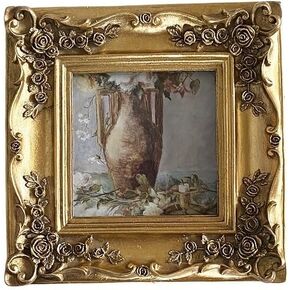 VPMQFL Creative Resin Photo Frame Wall Hanging French Decoration Painting Hall Bedroom Wall Hanging