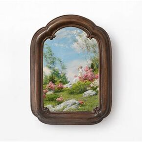 French Retro Porch Background Wall Hanging Picture Frame Resin Photo Frame Photo Wall(6in(10 * 14.5cm))
