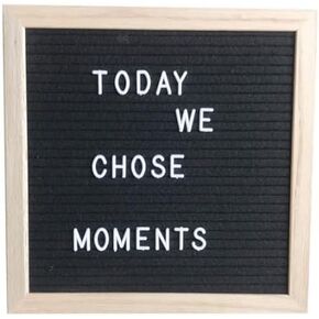 Nordic Felt Letter Board Wooden Photo Frame Wooden Household Board(Blue)