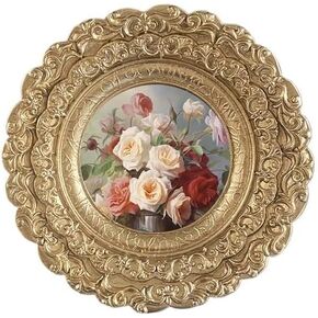 VPMQFL Vintage Relief Resin Photo Frame Wall Decoration Carved Wall Mounted Photo Frame