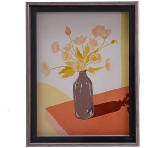 Handmade Picture Frame Tea Specimen Hollow Photo Frame Display Table Ornaments(Blue,A4)