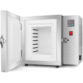 Digital Electric Kiln with Temperature Control, 7-Shelf Ceramic Furnace, White