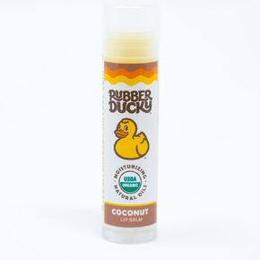 Rubber Ducky Sunscreen - Organic Lip Balm for Women, All Natural Lip Balm Stick with Vitamin E - Moisturizing & Hydrating Lip Balm for Dry Lips - Untinted and Non-Toxic Lip Care - Coconut, 3 Pack