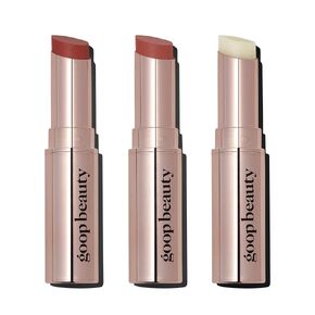 goop Beauty Clean Lip Balm | Dry Lips Treatment | Coconut Oil, Pomegranate Extract, & Shea Butter | Petroleum Free | 0.16 oz