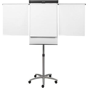 Quartet Easel, Magnetic Whiteboard/Flipchart, 3' x 2', Compass Mobile Presentation, Graphite Frame (ECM32EU)