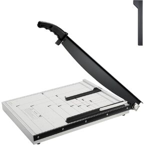 VEVOR Paper Cutter, 18 in Cut Length Guillotine Trimmer, 15-Sheet Capacity, Heavy-Duty Paper Cutter with Security Guard Rail/Blade Lock, Paper Trimmer for Cardstock, Cardboard, Home, Office & School