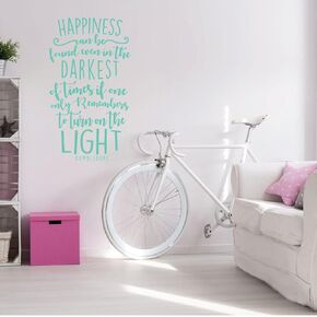 Happiness Can Be Found' Dumbledore Wall Decal - Harry Potter Home Decorations - Vinyl Decor for Girl's or Boy's Bedroom, Playroom, Movie Room, Man Cave - Custom Small and Large Sizes