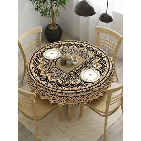 BHO OMBRE HIPPIE MANDALA BOHEMIAN HIPPY BEATH PAIND ANDELLED جولة اليوغا حصيرة المائدة المائدة غطاء طاولة تغطية الطاولة للنزهة والمخيم حفلة المطبخ النزهة في الهواء الطلق 50 بوصة