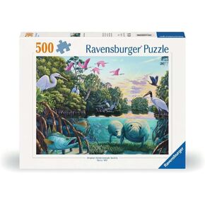 Ravensburger Manatee Moments - 500 Piece Jigsaw Puzzle | Premium Quality Materials | Engaging Imagery | Perfect Interlocking Fit | FSC Certified - 12000044