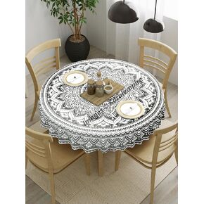 Boho tablecloth mandala خمر العرقية الجولة الجولة الطاولة 50 بوصة ديكور المنزل بوهيميا تغطية الجدول حصيرة للديكورات المنزل ديكور عشاء النزهة 50 بوصة