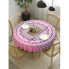 الوردي bho ماندالا جولة المائدة المائدة التقليدية الزهرية العرقية الزهرية tabletop mat table cover cover bohemian titleloths for kitch stining party home decor