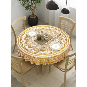 ماندالا الهندي أومبري هاواي جولة الطاولة على شاطئ الحصيرة رمي النسيج Hippy Boho Gypsy Bohemian tablecloth شال شال 50 بوصة المائدة لمطبخ المنزل حفلات التنزه في التخييم غرفة الطعام 50 "