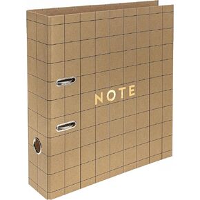 Lever Arch File A4 75 mm - Natural Brown Kraft - Galaxy